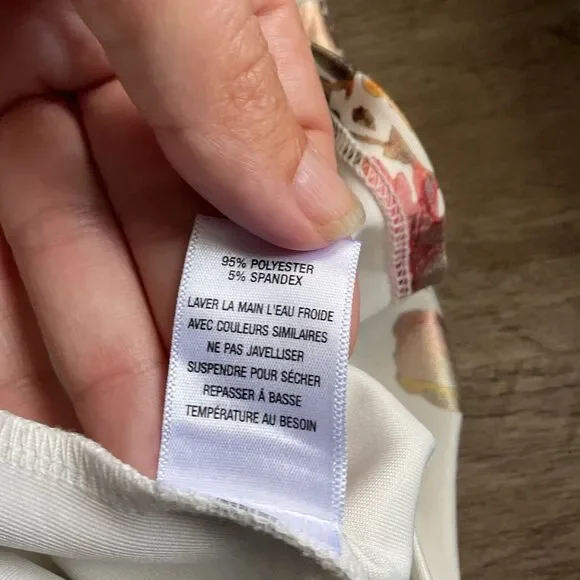 Sami & Jo Floral Skirt White Petite XL - Picture 4 of 9